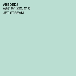 #BBDED3 - Jet Stream Color Image